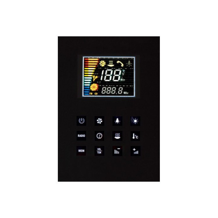 Parní sprchový box EAGO AWT DZ960F8 bílý 100×90 levé provedení