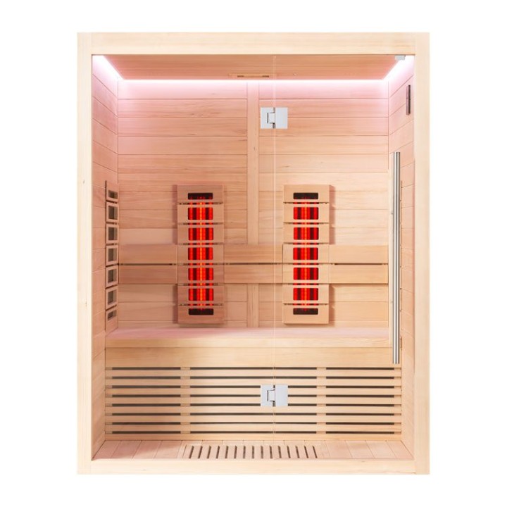 Infrakabina EAGO AWT E1250C-IR hemlock 150×110 6 kW TheWall