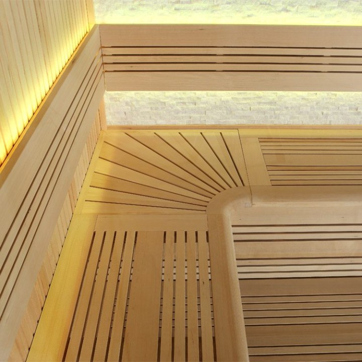 Finská sauna EAGO AWT E1105A hemlock 220×200 bez kamen