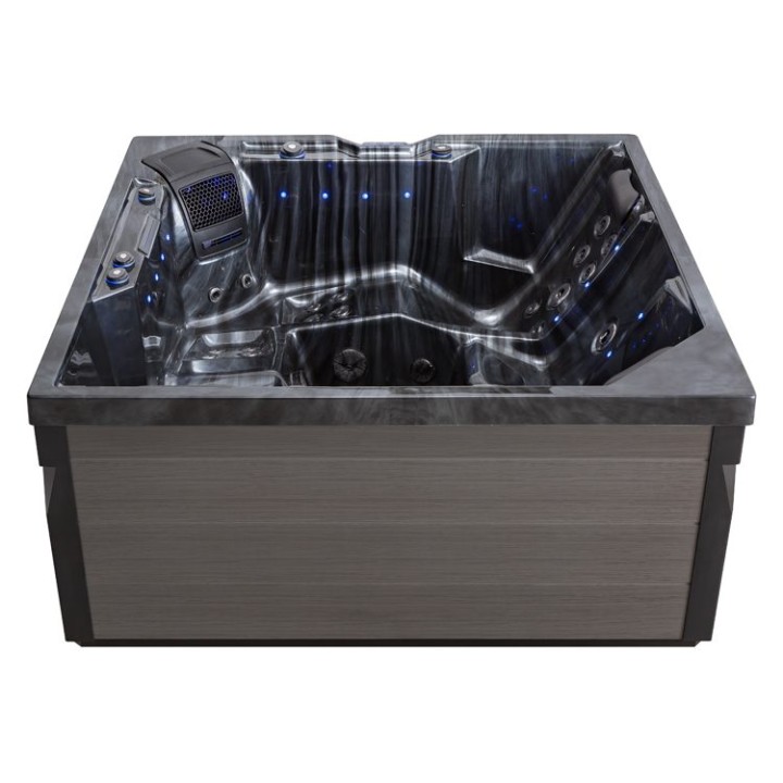 Venkovní vířivka EAGO AWT IN-403 eco CloudyBlack 200×200 šedá