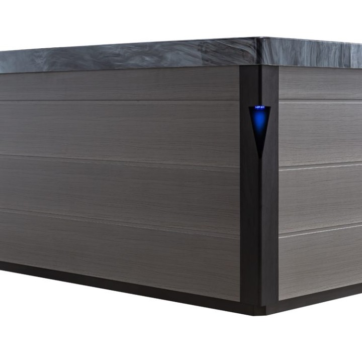 Venkovní vířivka EAGO AWT IN-403 eco CloudyBlack 200×200 šedá