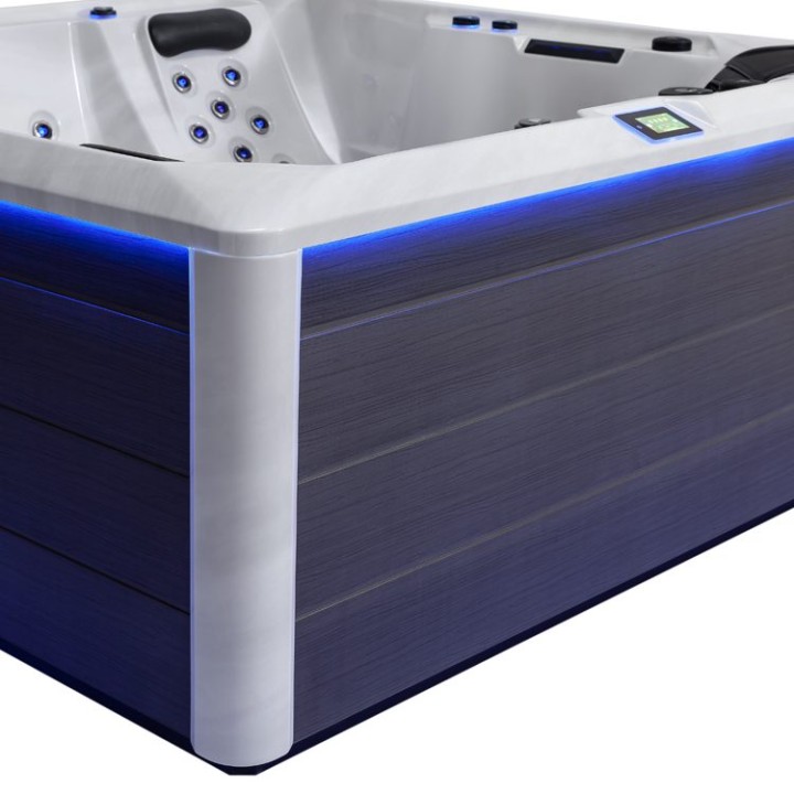 Venkovní vířivka EAGO AWT IN-701 premium OceanWave 212×212 šedá