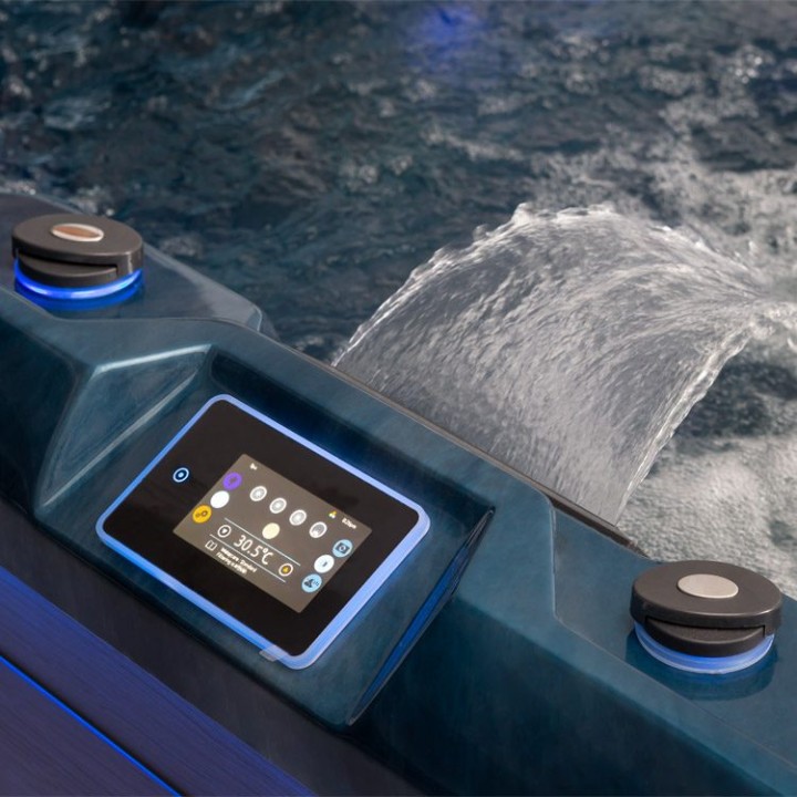 Venkovní vířivka EAGO AWT IN-702 premium OceanWave 212×212 šedá