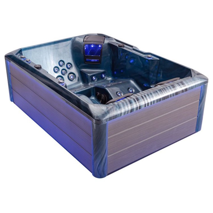 Venkovní vířivka EAGO AWT IN-704 premium OceanWave 220×160 šedá