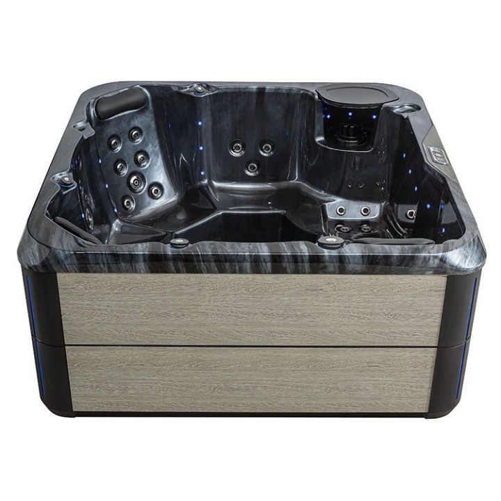 Venkovní vířivka EAGO AWT IN-801 eco CloudyBlack 200×200 šedá