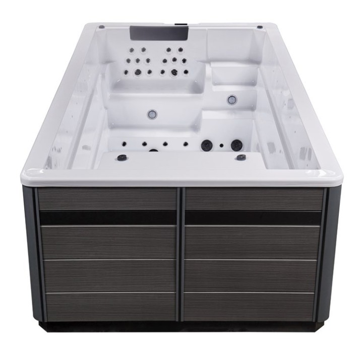 Swim SPA EAGO AWT Innovation 430 s tepelným čerpadlem bílý 430×230 šed