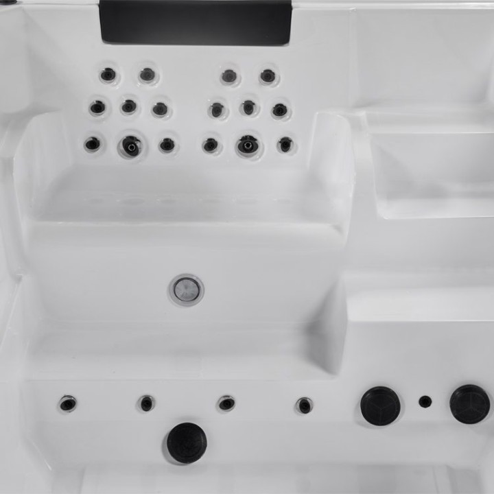 Swim SPA EAGO AWT Innovation 550 s tepelným čerpadlem bílý 550×230 šed