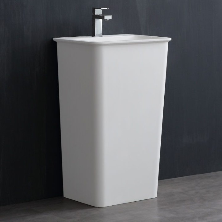 Volně stojící umyvadlo StoneArt LZ502 bílé 51×43 lesklé