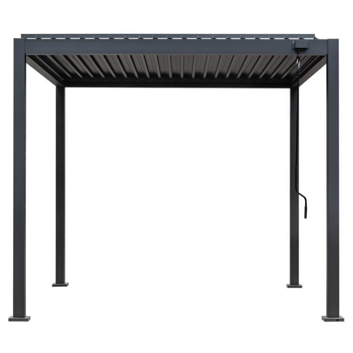 Pergola EAGO AWT P2-3A basic antracitová 3x3m s Handkurbel