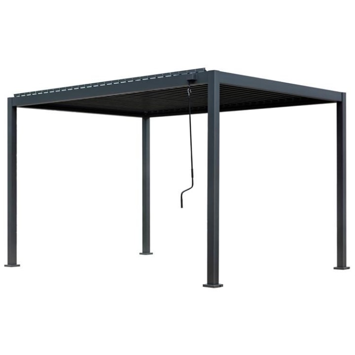 Pergola EAGO AWT P2-3B basic antracitová 3x4m s Handkurbel