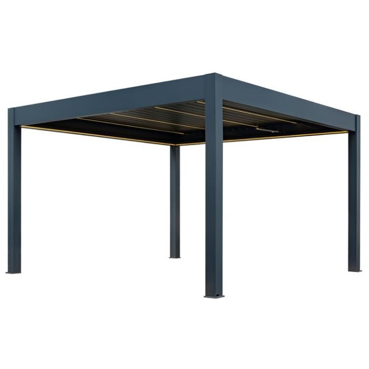 Pergola EAGO AWT P8-4A extreme antracit 4×4 m elektrická