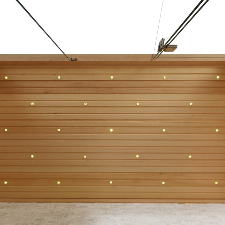 Finská sauna EAGO AWT B1103A hemlock 180×105 4,5 kW TheWall Bi-O