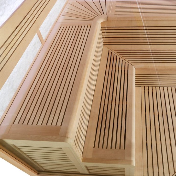 Finská sauna EAGO AWT E1101XL hemlock 250×250 bez kamen