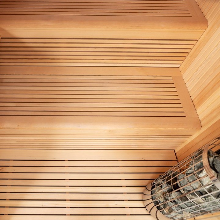 Finská sauna EAGO AWT E1102A hemlock 220×200 bez kamen