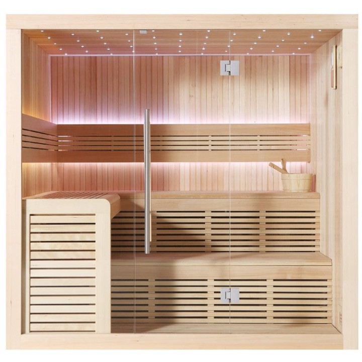 Finská sauna EAGO AWT E1112A hemlock 220×200 bez kamen