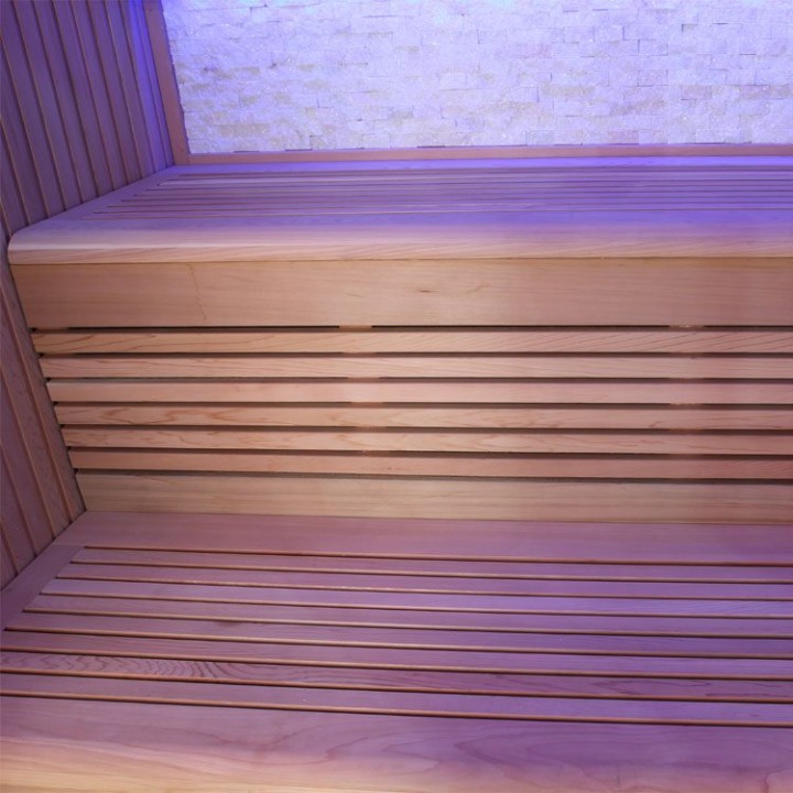 Finská sauna EAGO AWT E1244B červený cedr 180×150 9 kW Kivi