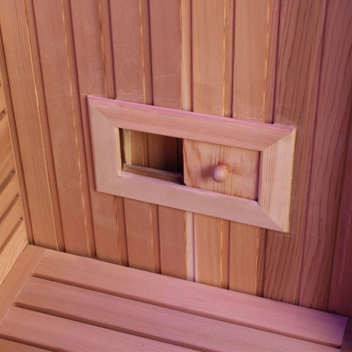 Finská sauna EAGO AWT E1244B červený cedr 180×150 9 kW Kivi