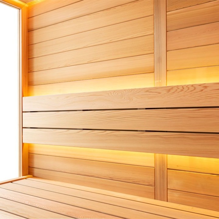Finská sauna EAGO AWT E1602C červený cedr 180×160 9 kW Cilindro
