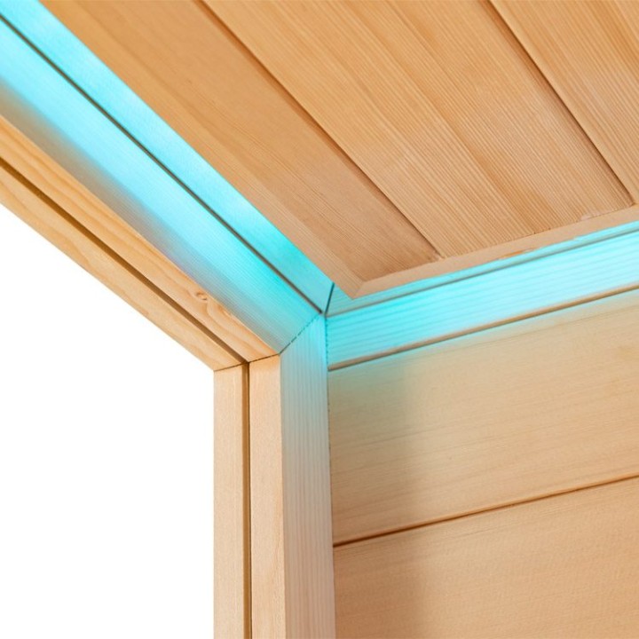Finská sauna EAGO AWT E1612A hemlock 220×200 bez kamen