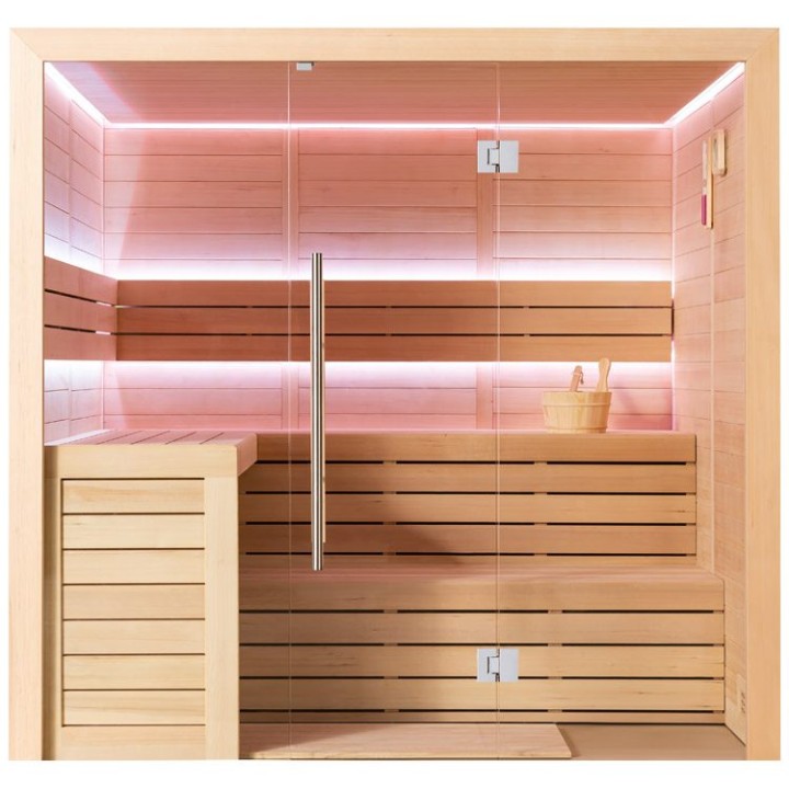 Finská sauna EAGO AWT E1612C hemlock 180×160 bez kamen