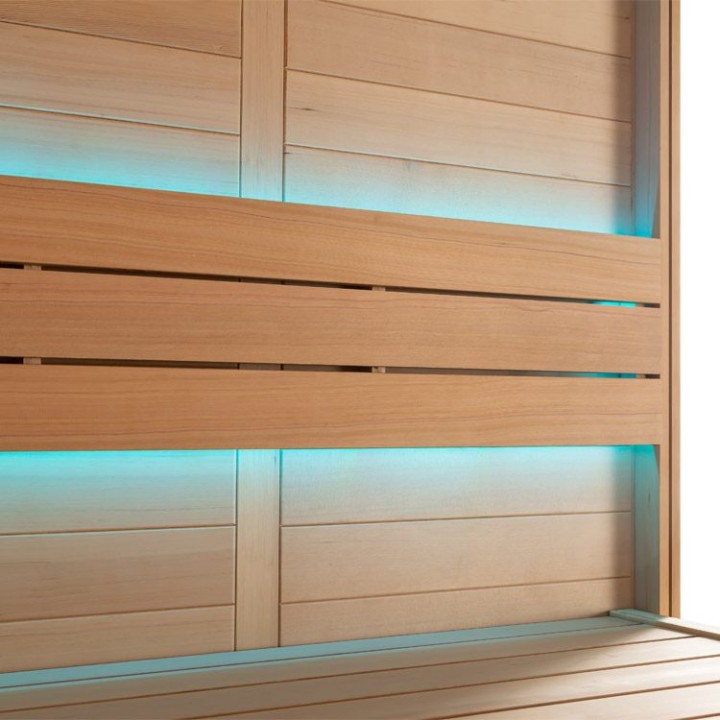 Finská sauna EAGO AWT E1613C hemlock 180×180 bez kamen