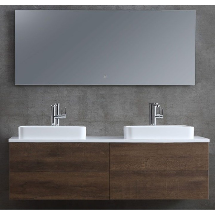Koupelnová skříňka StoneArt Brugge BU-1601pro-5 dubová tmavá 160×50