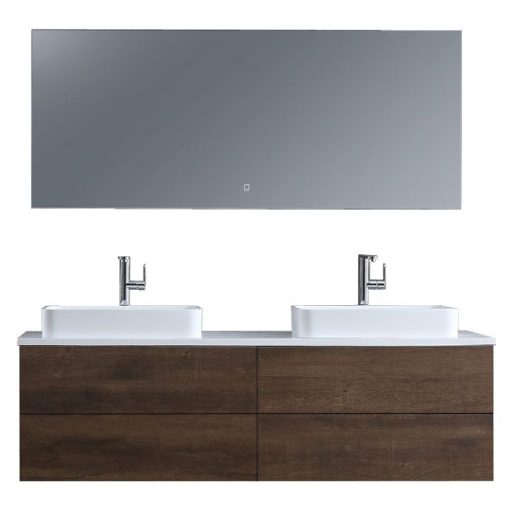 Koupelnový nábytek – set StoneArt Brugge BU-1601pro-5 dubový tmavý 160