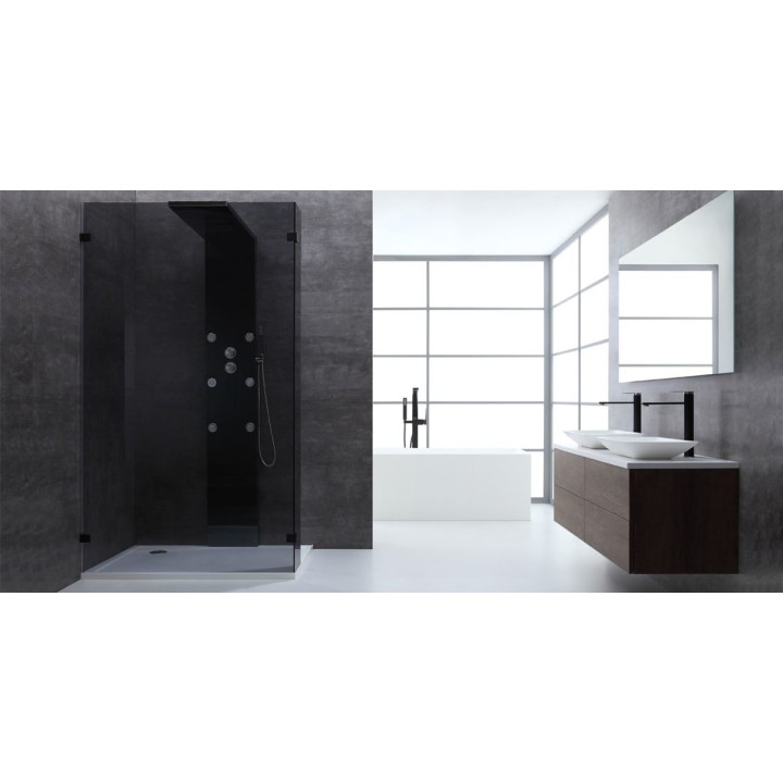 Walk-in sprchová zástěna EAGO AWT LY0901-B černá 90×210