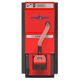 ATMOS D10PX – kompaktní automatický kotel na pelety s hořákem a zásobníkem 3 - 10 kW