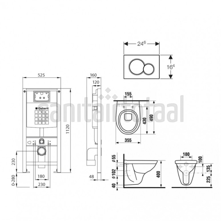WC - toaletní - záchodový set Duravit Starck 3 911010346 