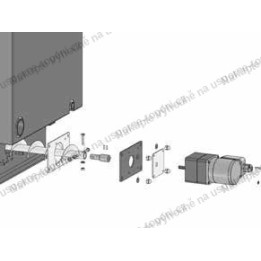 ATMOS Díly pro uchycení převodovky odpopelnění – poz. 4. šneková hřídel – délka 730 mm pro kotel D25P, D25P …