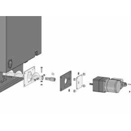 ATMOS Díly pro uchycení převodovky odpopelnění – poz. 5. příruba převodovky odpopelnění pro kotel D14P - D50P …