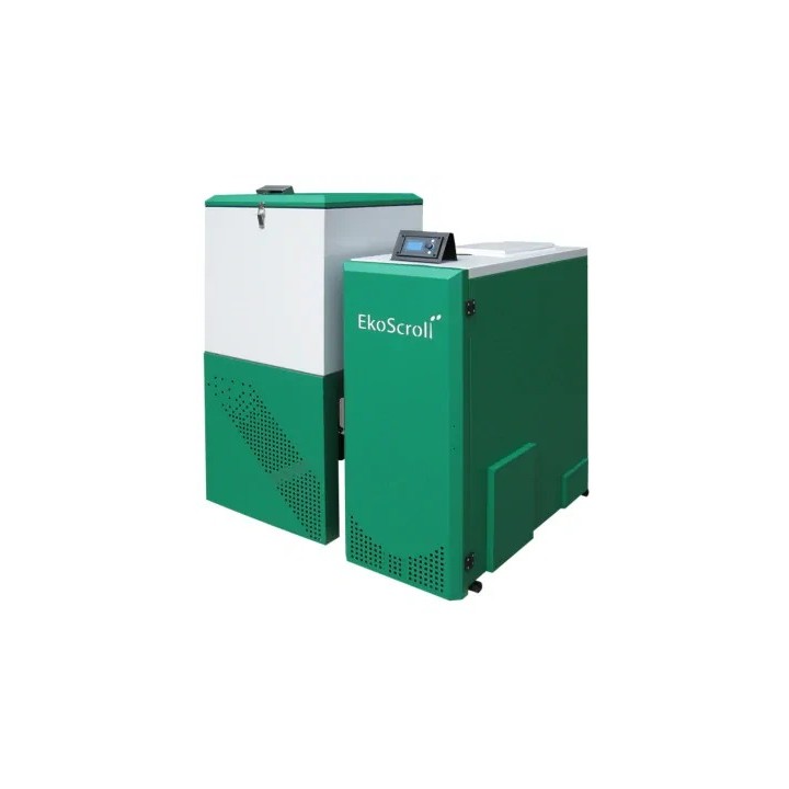 EKOSCROLL ALFA 76 – automatický kotel na uhlí a pelety 76 kW