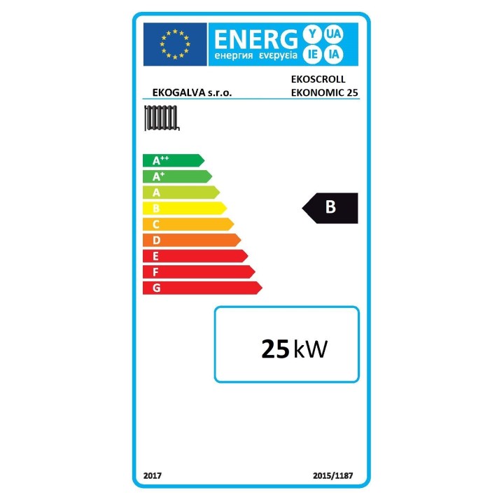 EKOSCROLL EKONOMIC 25 – automatický kotel na uhlí 25 kW