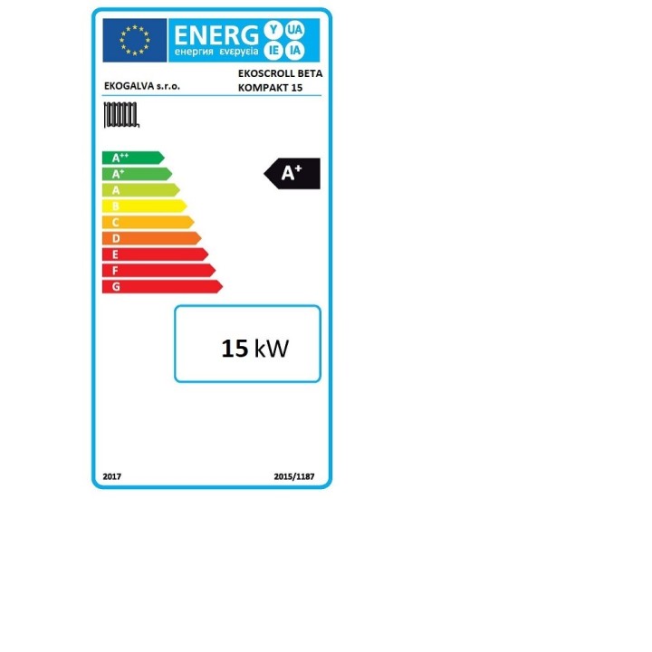 EKOSCROLL BETA KOMPAKT 10 s bočním zásobníkem – automatický kotel na pelety 10,5 kW