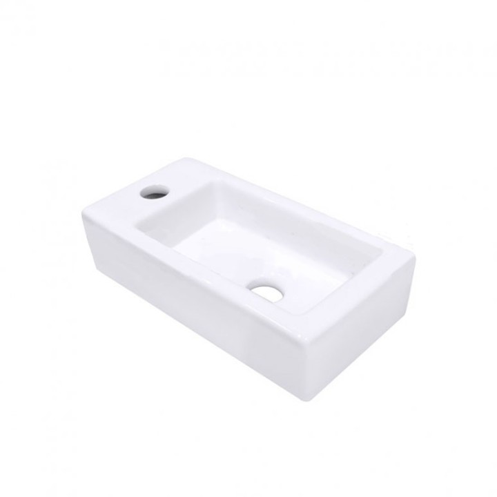 Keramické umyvadlo Mocoori levá verze K110-1160 37x18,5x9cm
