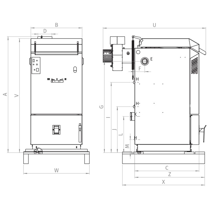 BLAZE NATURAL PLUS 17-T – zplyňovací kotel na dřevo 17 kW