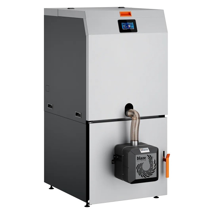 ROTARY PELL COMPACT 25-AP SILO – automatický kotel na pelety s integrovaným zásobníkem, čerpadlovou skupinou a automatickým …