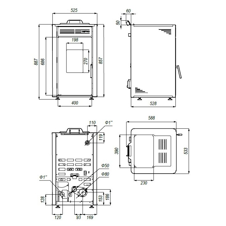 DEFRO HydroPell 8 – kotel na pelety s automatickým přikládáním