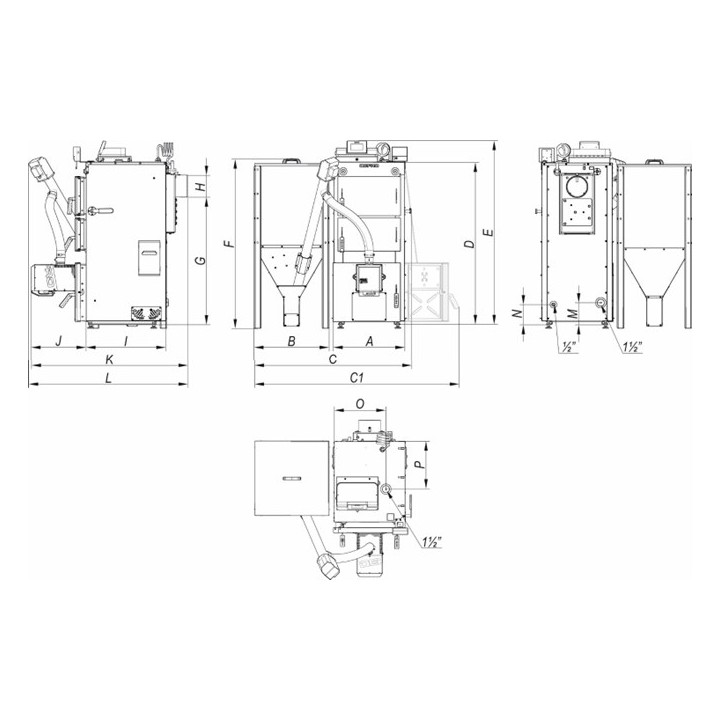 DEFRO Firewood Duo Plus NZ 12 kW – kombinovaný kotel na dřevo a pelety