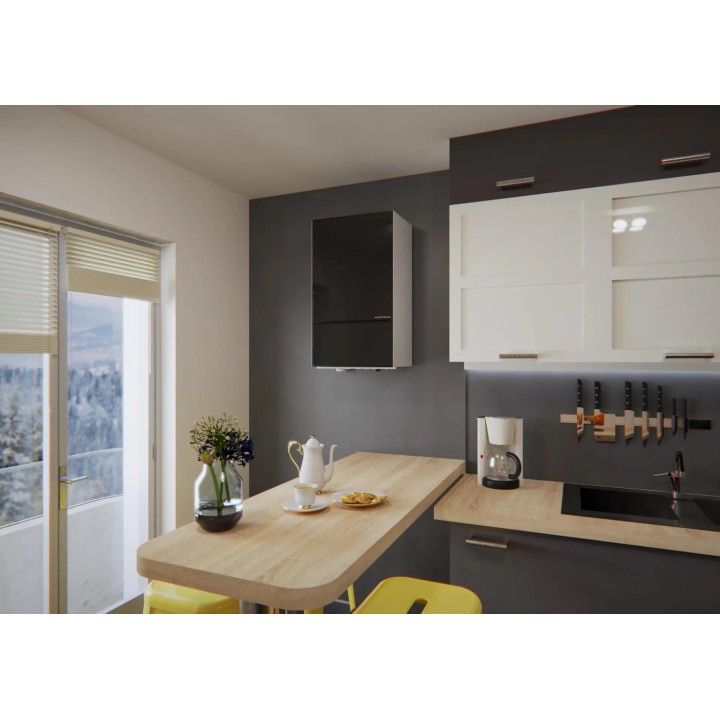 DEFRO DCG Comfort 25 2F černé sklo – plynový kondenzační kotel