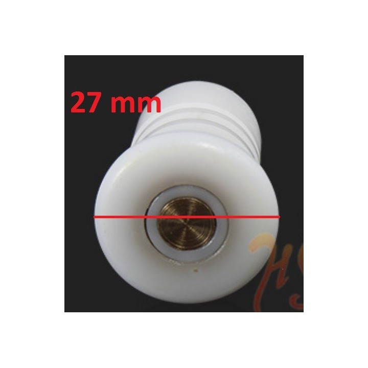 Pojezdové kolečko do sprchového koutu - bílé 25 mm