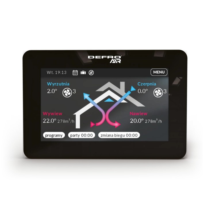 DEFRO DRX Plus 400 H – rekuperační jednotka