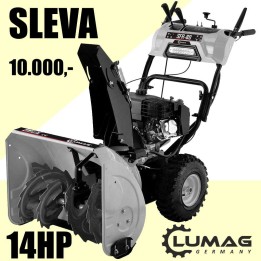 Benzínová sněhová fréza LUMAG SFR80 – 76,4 cm, elektrostart, 420 cm³
