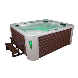 Venkovní vířivá vana EO-SPA IN-590 Premium Extreme WhitePearlescent / hnědá 250x228x98cm