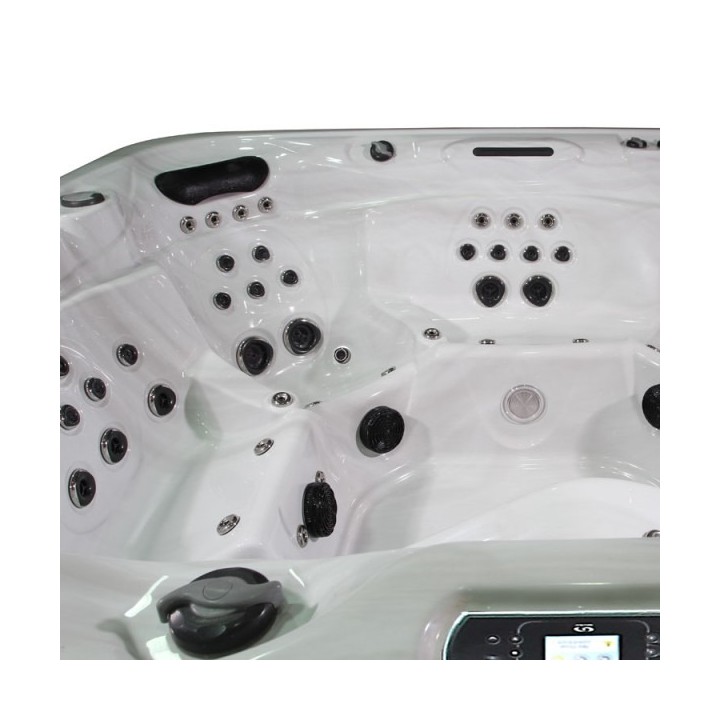 Venkovní vířivá vana EO-SPA IN-590 Premium Extreme WhitePearlescent / hnědá 250x228x98cm