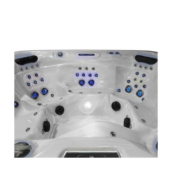 Venkovní vířivá vana EO-SPA IN-590 Premium Extreme WhitePearlescent / hnědá 250x228x98cm