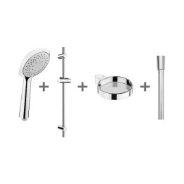 Jika Cubito Pure - Sprchová souprava Cubito-N 13 cm, 4 proudy, chrom H3651X00044731