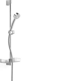 Hansa Basicjet - Sprchová souprava s nástěnnou tyčí 65 cm, chrom 44780211