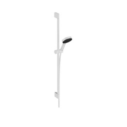 Hansgrohe Pulsify Select - Set sprchové hlavice, 3 proudy, EcoSmart, tyče 96 cm a hadice, matná bílá 24171700